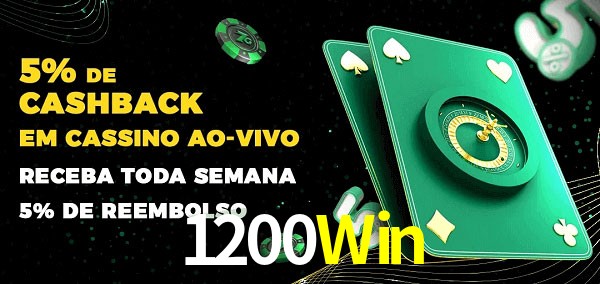 Promoções do cassino ao Vivo 1200Win